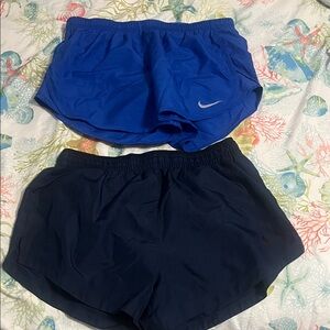 Nike Women's Athletic Shorts in Blue and Black
